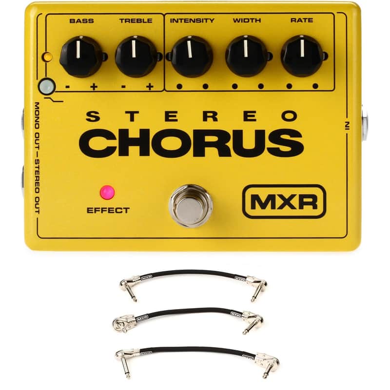 MXR M134 Stereo Chorus Pedal with 3 Patch Cables image 1