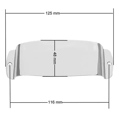 Cubre pastilla Fender para bajo Vintage-Style Jazz Bass Cover Pickup Chrome image 3