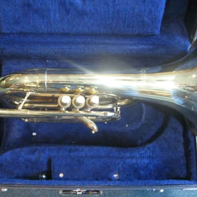 F. E. Olds & Sons Marching Baritone 1977-78 Gold Lacquer image 3