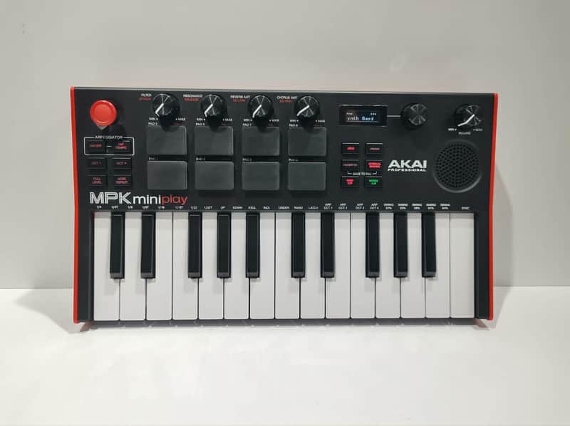 Akai MPK Mini Play MKIII Portable 25-Key MIDI Controller 2022 - Present - Black image 1