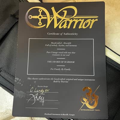 Warrior Custom 6 String Bass Natural image 18