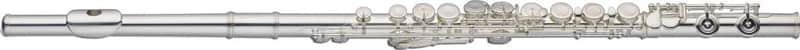 C Flute, closed holes, offset G, split E, silver plated image 1