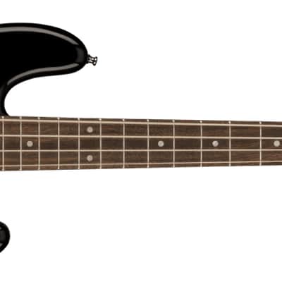Squier Mini Precision Bass - Laurel Fingerboard - White Pickguard - Black image 7