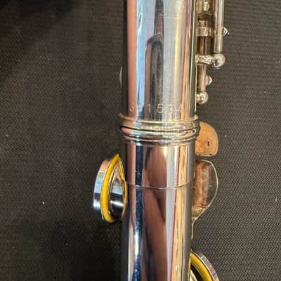 Yamaha YFL-461 Intermediate Open Hole Flute w/Offset G and B-Foot Early 90s - Silver image 7