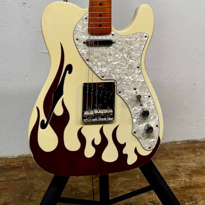 ‘03 Fender Classic Series Flame '69 Telecaster® Thinline 1/100 w/HSC image 5