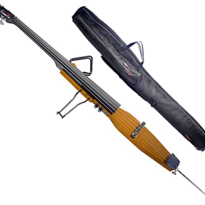 STAGG Electric Double Bass With Gigbag Plus 1/4" Output Jack  EUB Electric Upright Bass image 1