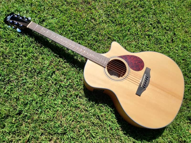 Kepma GA2-232A Acoustic Electric Guitar - Natural Finish - Super Clean w/ Case and Accessories image 1