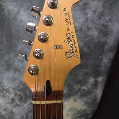 2000 Fender Mexico Olympic White SSH Strat Upgraded USA Trem Whammy Bridge Pro Setup New Strings Brand New Fender Gigbag image 10