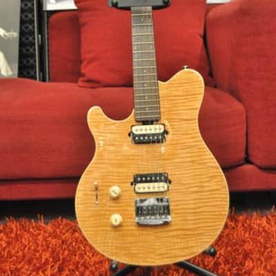 Ernie Ball Music Man Axis Super Sport lefty Natural Flame Maple Top image 4