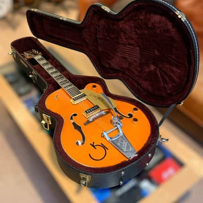 Stunning Gretsch G6120T-55 Vintage Select Edition Bigsby Orange imagen 14