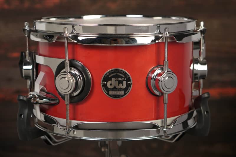 DW 5.5x10" Pre-Collector's Series Snare Drum - Red Lacquer - Carl Allen image 1