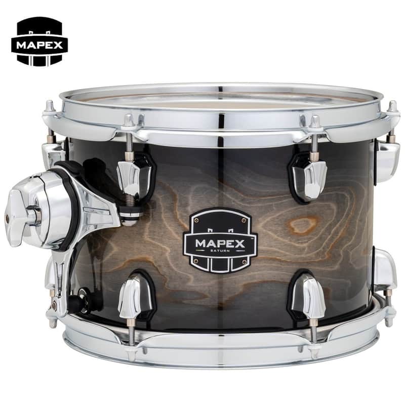 Mapex Saturn VI 8x7 Tom Pack - Black Ink Burst image 1