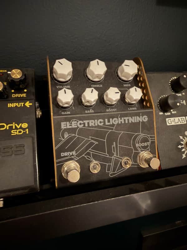 ThorpyFX Electric Lightning Chris Buck Signature Overdrive 2024 - Present - Black / Brown image 1