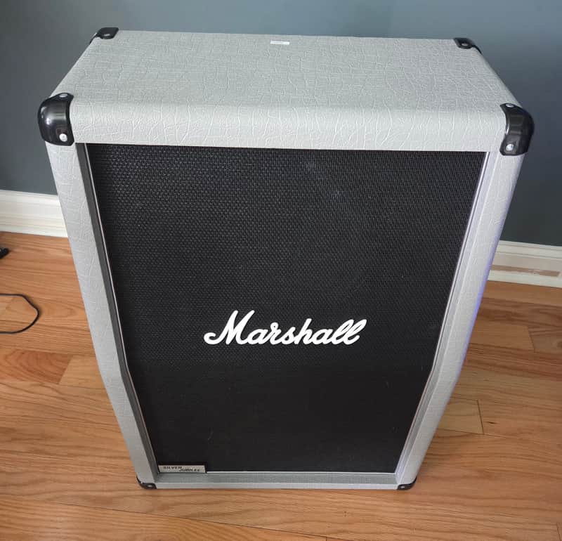 Marshall Studio Jubilee 2536A "Silver Jubilee" 140-Watt 2x12" Angled Guitar Speaker Cabinet 2015 - Present - Silver image 1