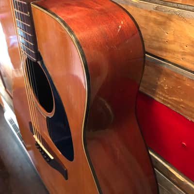 1966-71 Yamaha FG-180 Red Label Jumbo Dreadnought Acoustic Guitar Neck Reset MIJ image 8