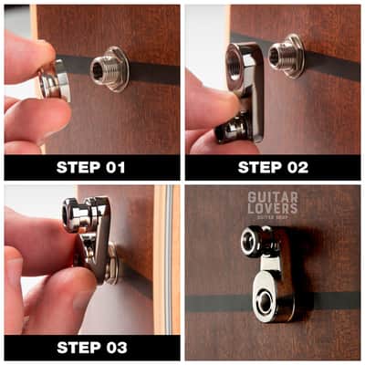 Music Nomad MN271 Acousti-Lok Strap Lock Adapter for Metric Jacks image 2