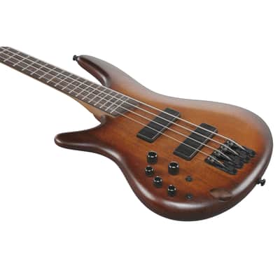 Ibanez Standard SR500AL-MHL Mahogany Brown Burst Low Gloss - 4-String Electric Bass image 5