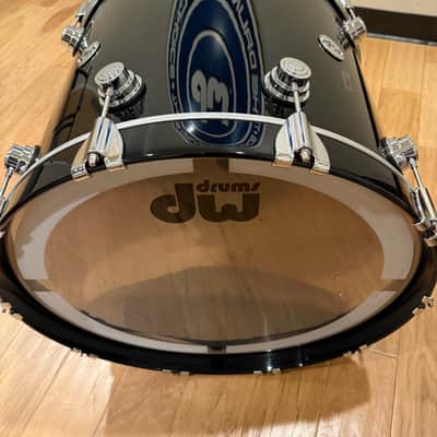DW Collector's Series Standard Maple 18x22" Bass Drum in Piano Black Lacquer Custom w/ Chrome Hardware (Rm4) image 8