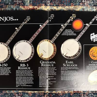 Gibson The Legendary Bluegrass Collection Banjo / Mandolin Catalogue! E10-2 image 3
