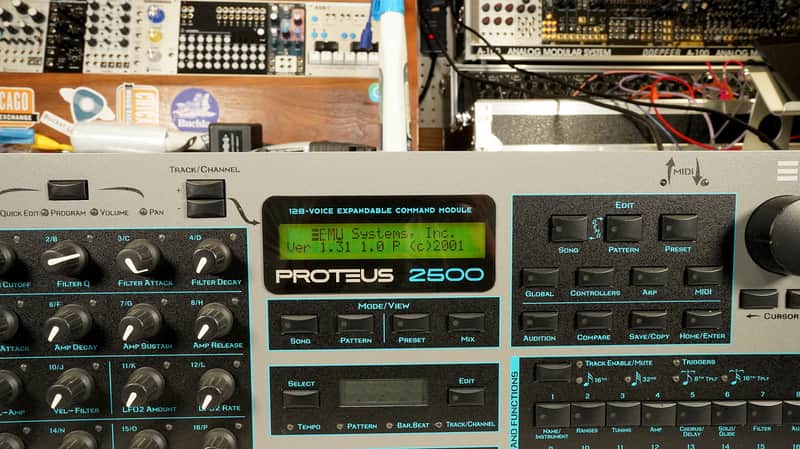 E-MU Systems Proteus 2500 Rackmount 128-Voice Sampler Module 2001 - Black image 1