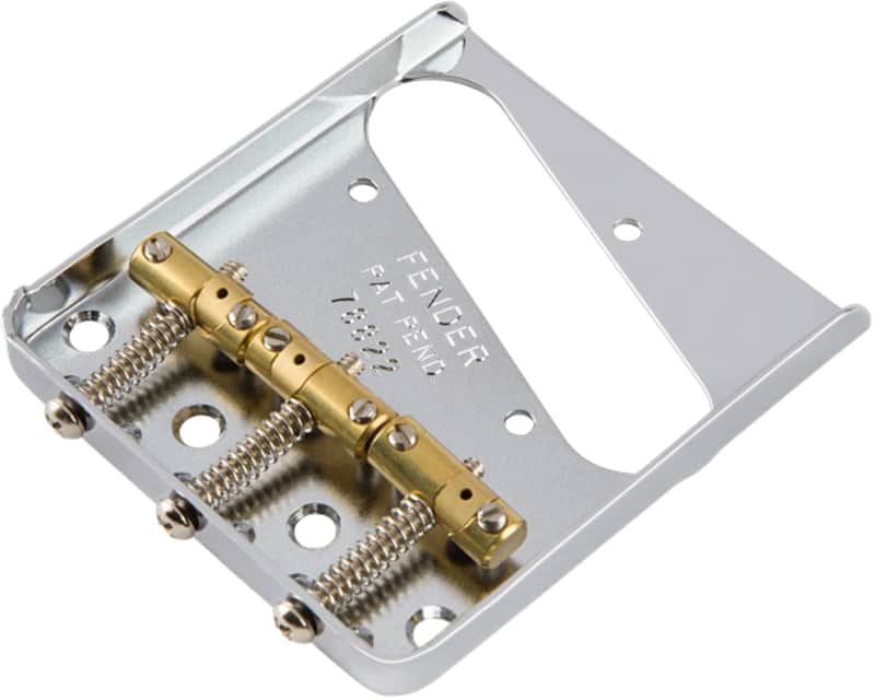 Fender 3-Saddle American Vintage "Hot Rod" Telecaster Bridge Assembly with Compensated Brass Saddles Nickel