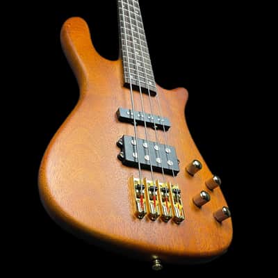 SX SWB1 Active Bass Guitar in Natural image 8