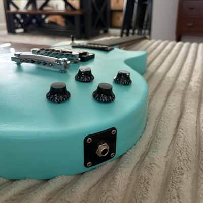 Gibson Les Paul Studio 2013 - Hidden Sea Glass - Teal image 6