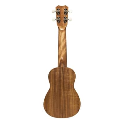 Islander AS-4 FLAMED Flamed Acacia Top Okume Neck Traditional 4-String Acoustic Soprano Ukulele image 2
