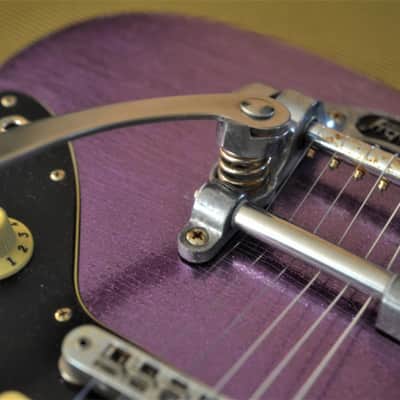 American Fender Jazzmaster Limited Edition Custom Heavy Relic Nitro Purple Sparkle image 17