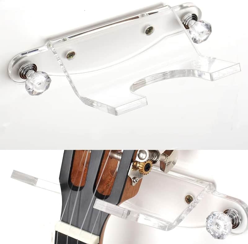 Guitar Wall Mount,Guitar Hanger Wall Mount Guitar Wall Hhangers Acrylic Guitar Stand Guitar Hanger Wall Hook Holder Stand with Screws(Clear) image 1