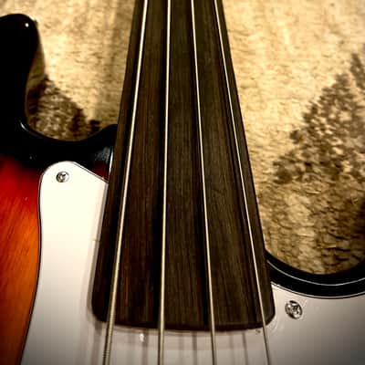 Atkins APB3F 4-ST Fretless Precision Bass 2023 - Tobacco Sunburst image 2