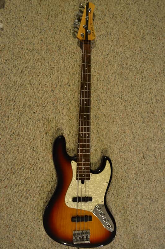 Modulus Genesis Vintage Jazz 4 (GVJ4) 2002 3 Color Sunburst image 1