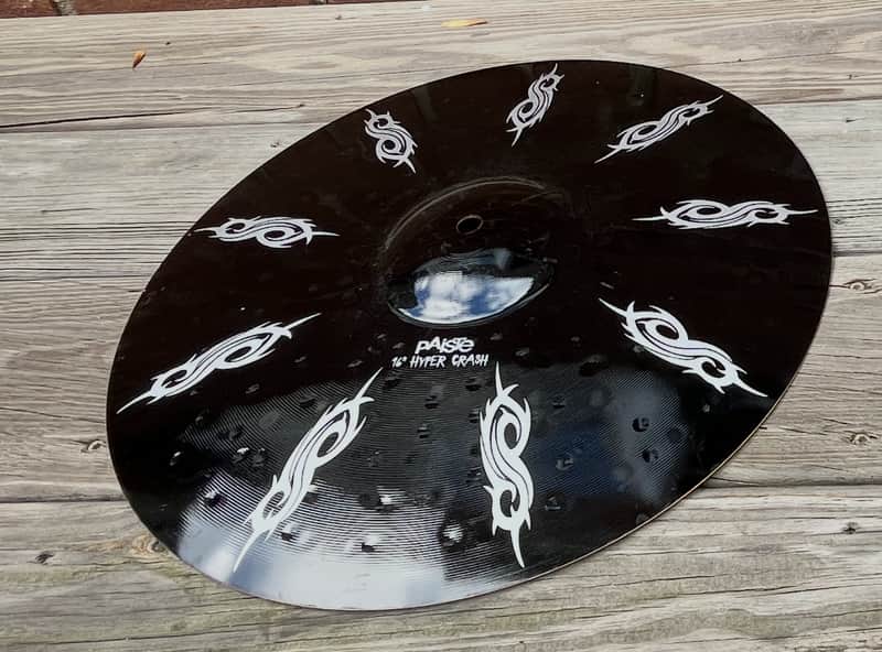 Paiste ALPHA II Colorsound Hyper Crash- 16”  Joey Jordison Slipknot Edition 2014 - Black Colorsound image 1