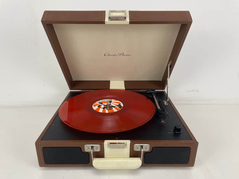 Classic Phono (Lenco) - TT-33 Brown - Portable Phono Suitcase - Speakers Built-In image 1