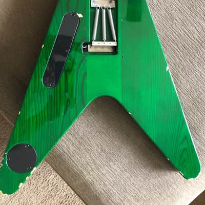 Esp  Logan mader custom shop  1996 Green V image 6