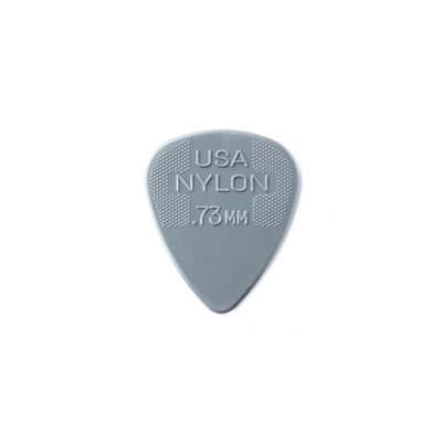 Dunlop JD-44P.73 Nylon Standard Picks 12-Pack 0.73mm (Grey) - Set of Picks image 1