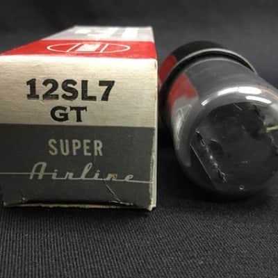 NOS WARDS (RCA) 12SL7GT Black Plates AUDIO PREAMP VACUUM TUBE Tested E.1390-D image 4