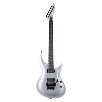 ESP LTD H3-1000FR 6-String Right-Handed Electric Guitar with Mahogany Body, 3Pc Maple Neck, and Macassar Ebony Fingerboard (Metallic Silver) image 1