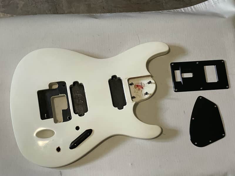 2000's Indonesia Ibanez S7320 7 String White Guitar Body ZR Tremolo Ready