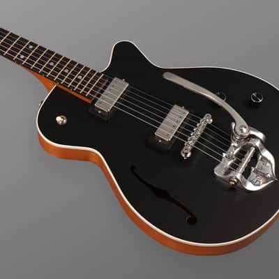 Grez Mendocino F - 2023 - Matt Black w/ Fralin Mini Humbuckers & TK Smith vibrato. NEW (Authorized Dealer) image 3