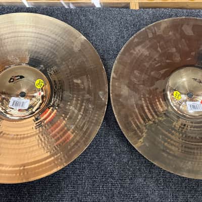 Zildjian 14 inch A Custom Hi-hat Cymbals - Brilliant image 2