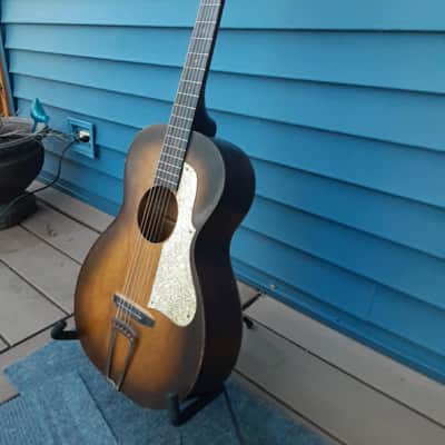 Regal Pre-War Vintage Parlor Guitar (*sparkle pick guard) image 9