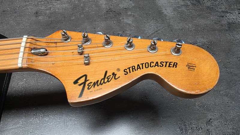 1973 FENDER STRATOCASTER Black Road Worn Heavy Relic Aged American Vintage 70s USA 1970's Strat Guitar - Good