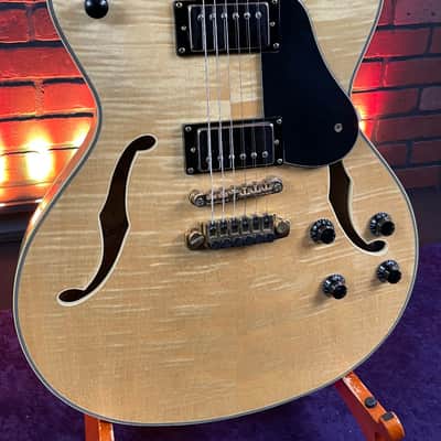 2005 Washburn HB35 Semi-Hollow Electric Guitar- Natural Gloss - w/ Hard Case image 2