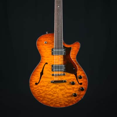 Collings 620 Semi-Hollow Premium Quilted Maple and Mahogany with Full Body Iced Tea Sunburst Custom NEW image 2