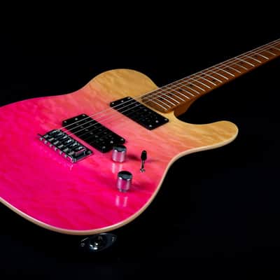 Jet JT-450 QTPK 450 Series Basswood Quilted Maple Body Canadian Roasted Maple Neck 6-String Electric Guitar image 5