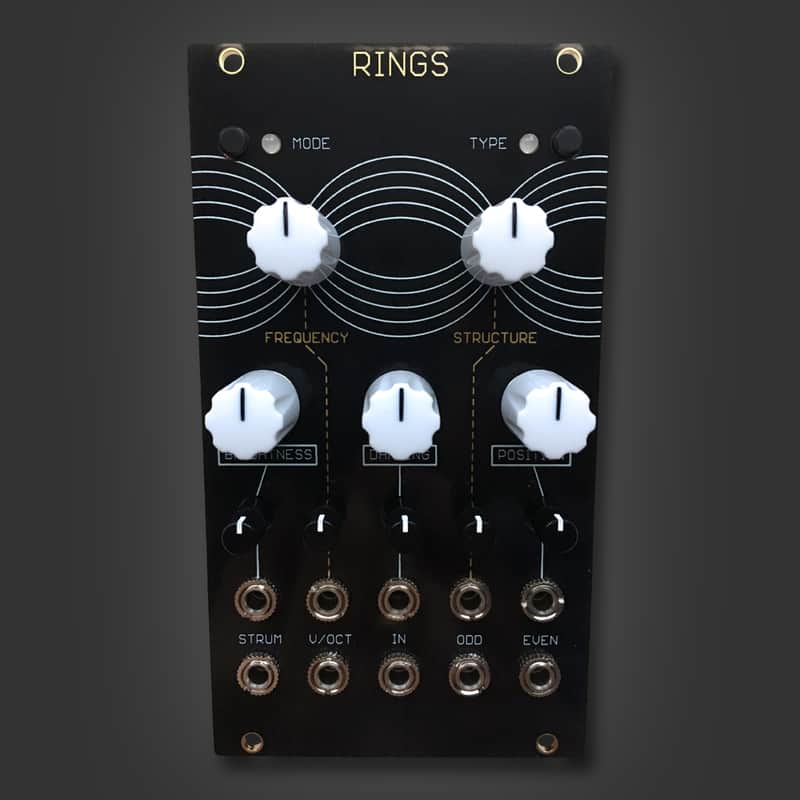 Mutable Instruments Rings feat. Oscillosaurus panel & white knobs imagen 1