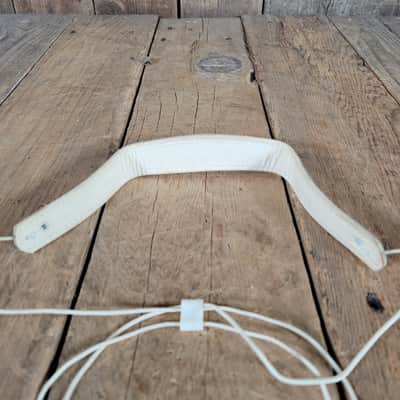 Ace White Leather Classical guitar strap 1960s 1970s image 4
