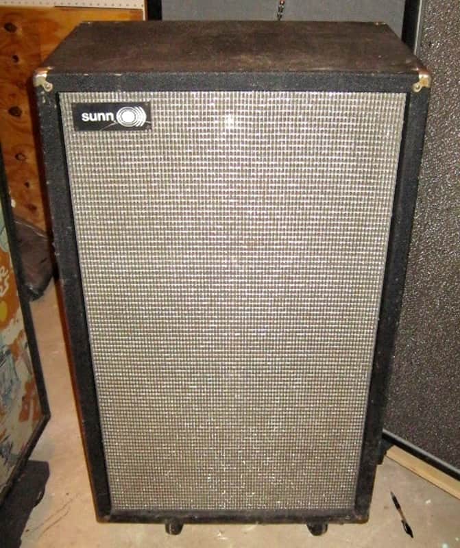 SUNN 312s Vintage Speaker Cabinet Early-Mid 1970's Black tolex image 1