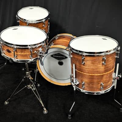 Craviotto Walnut with Cherry Inlay 4 Piece Shell Pack image 20